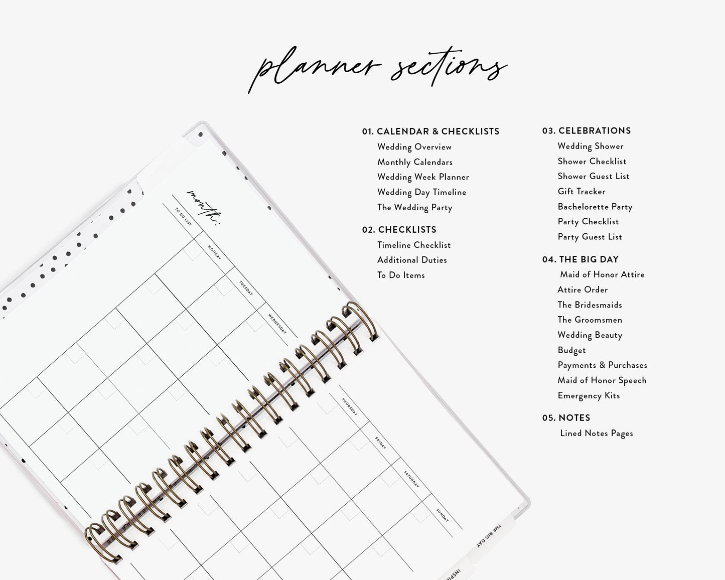 Watercolor Floral Maid of Honor Planner