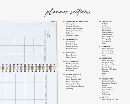 LGBT Wedding Planner Book - Modern Label