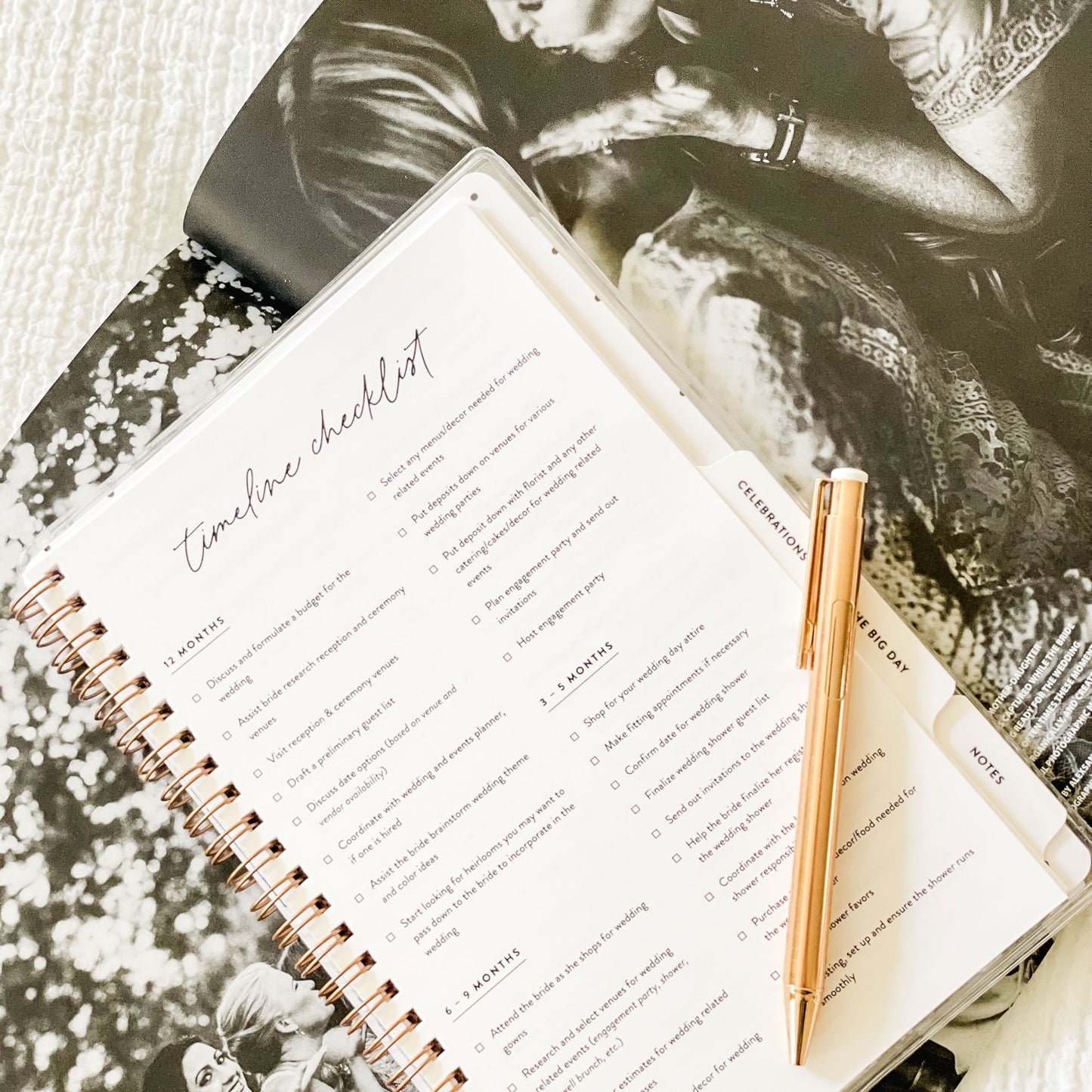 Mother of the Bride Planner - Neutral Leaves