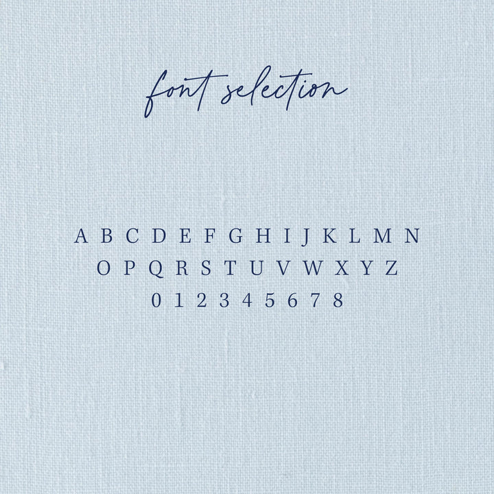 Custom return address stamp in a mountain design