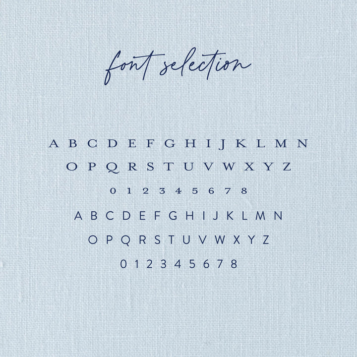 Custom return address stamp in a wildflower design