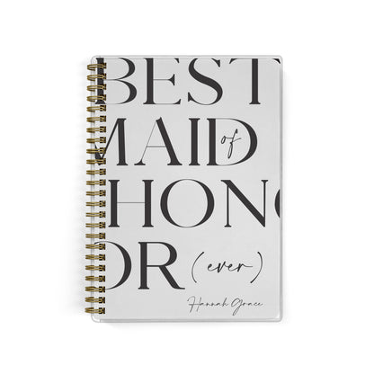 Best Maid of Honor Ever planner, shown in a bold text design, is a perfect gift for your best friend