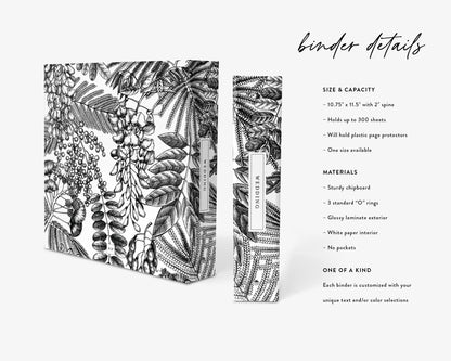 Ferns & Foliage Wedding Planning Binder