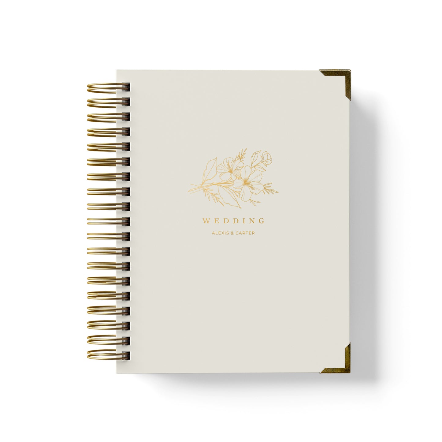 Our luxury wedding planner books are the best a bride can buy, featured in a floral sprig design