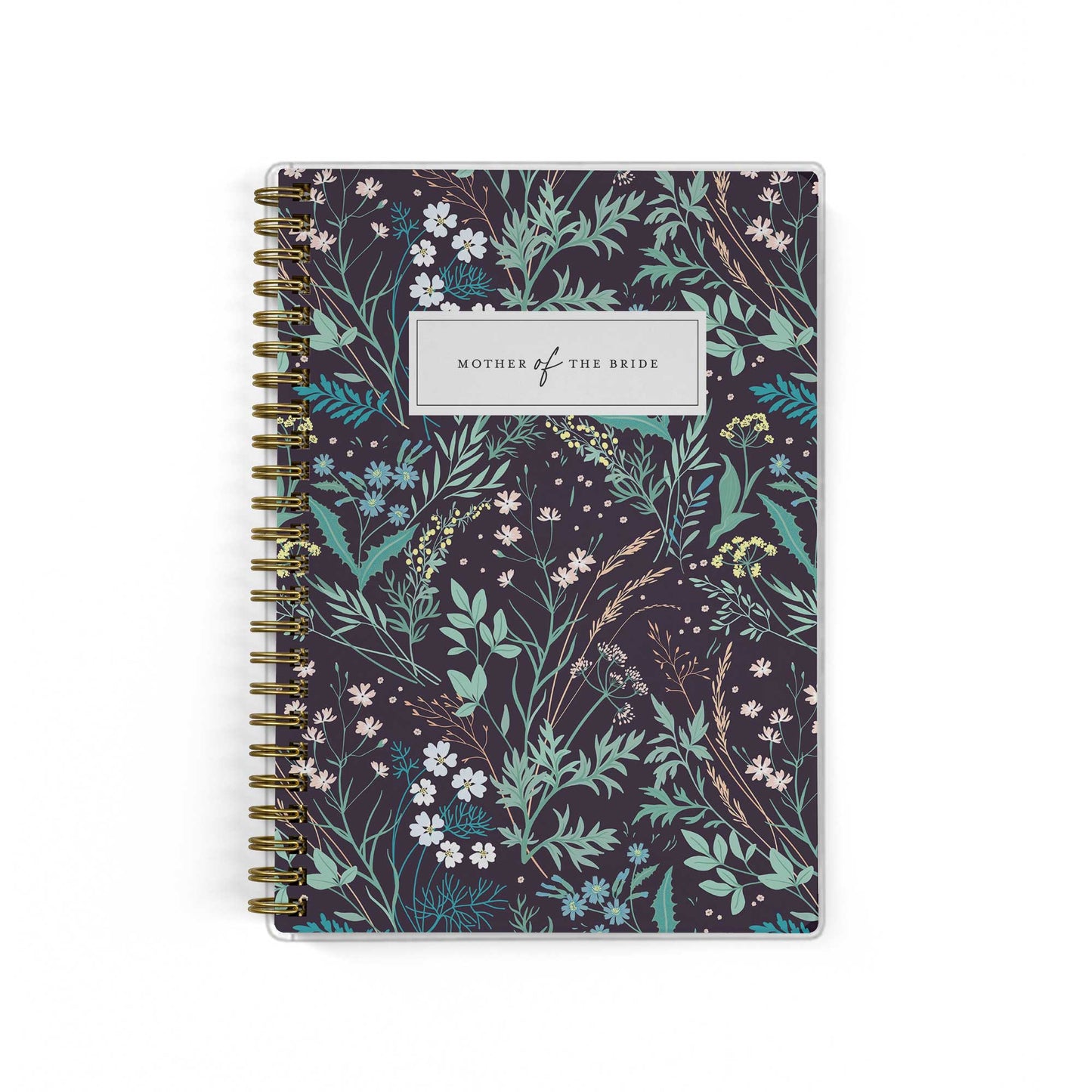 Shown in a black wildflower print, Mother of the Bride planners are exclusive to Wicked Bride.