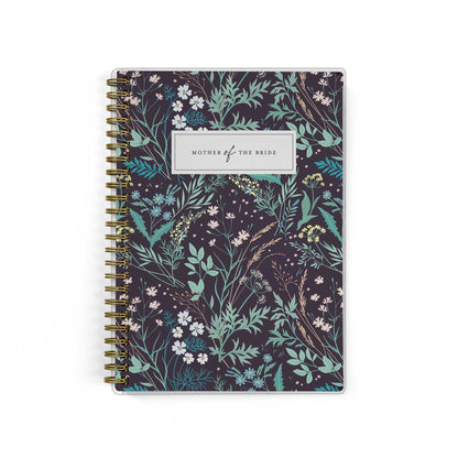 Shown in a black wildflower print, Mother of the Bride planners are exclusive to Wicked Bride.