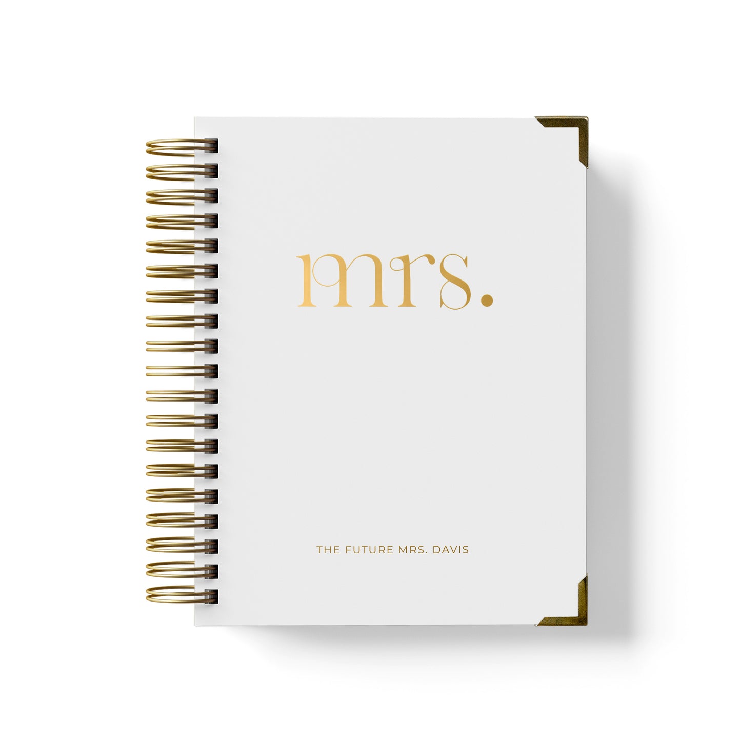 Our luxury wedding planner books are the best a bride can buy, featured in a bold foil mrs design