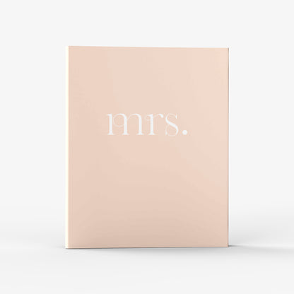 Our wedding binders are the perfect planning tool, shown in a bold future mrs design