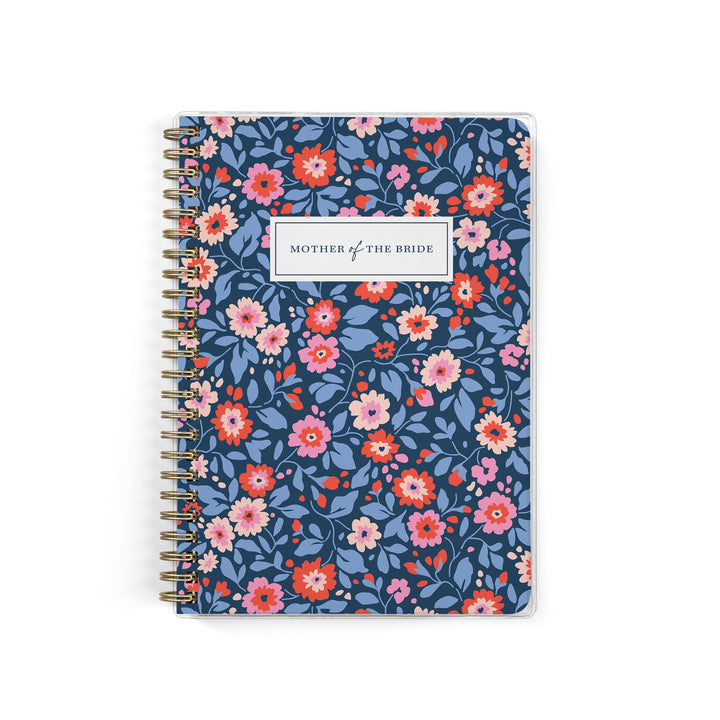 Shown in a preppy floral design, Mother of the Bride planners are exclusive to Wicked Bride.