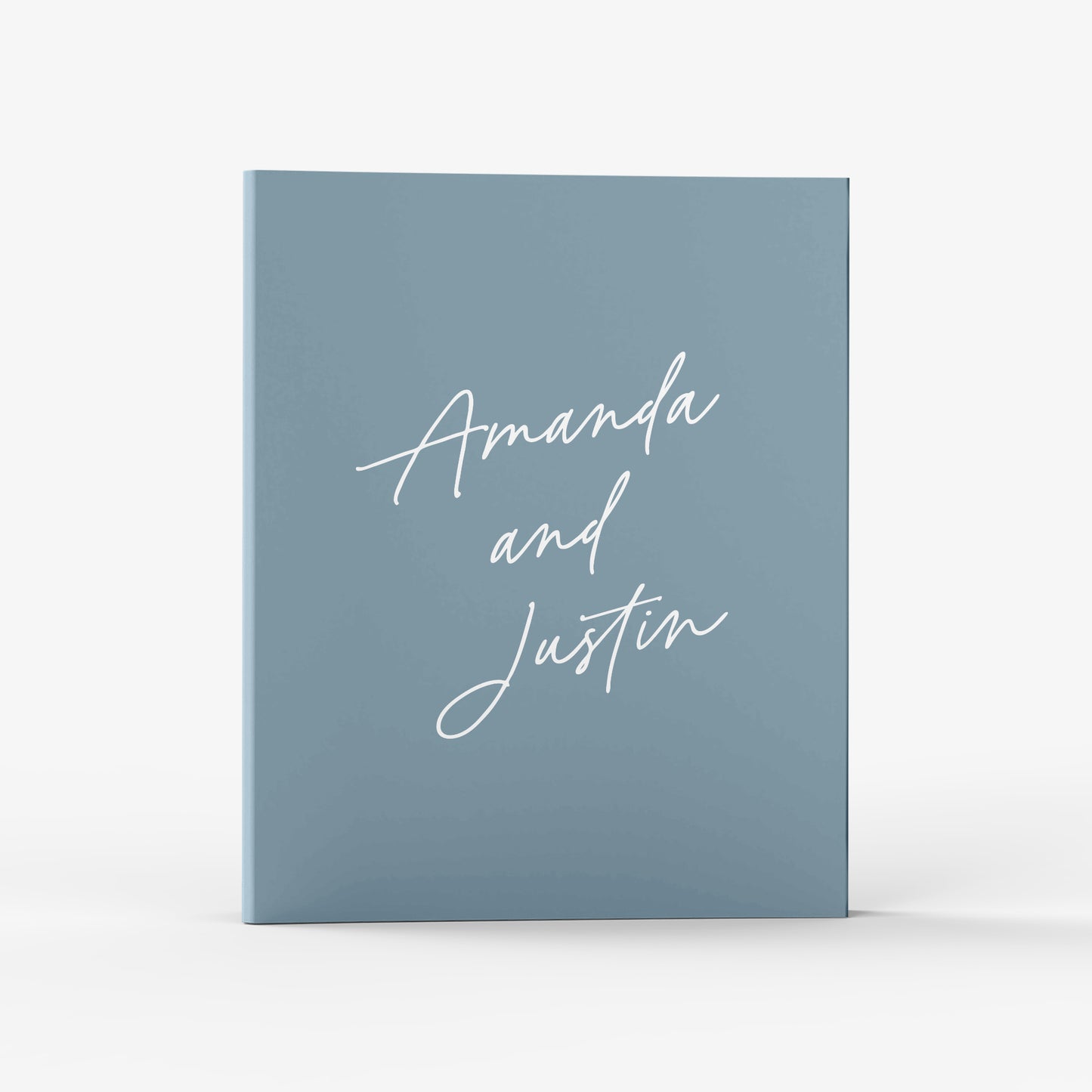Our wedding binders are the perfect planning tool, shown in an elegant calligraphy design