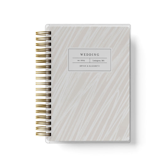 Our modern scribble design is the best option for budget friendly wedding planner books
