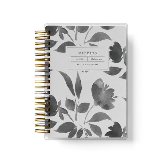 Our watercolor floral design is the best option for budget friendly wedding planner books