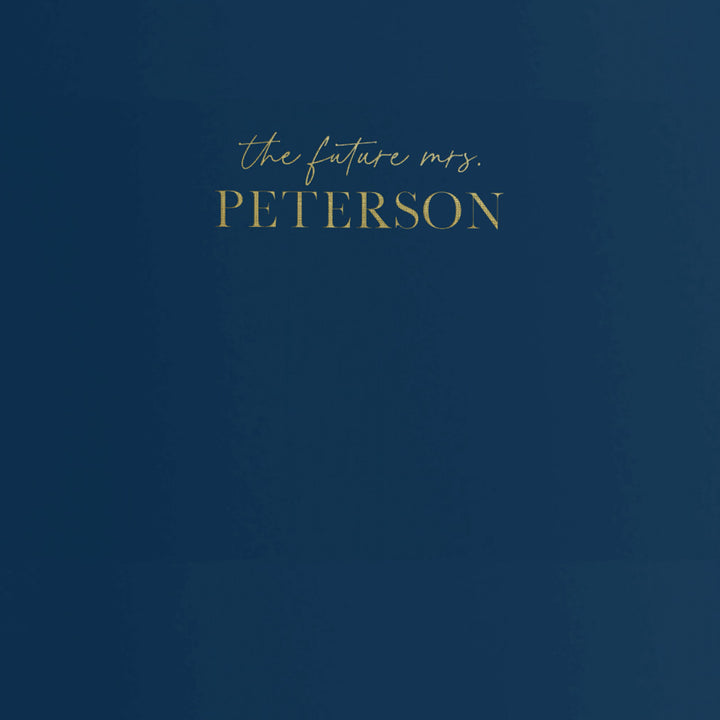 Our wedding binders are the perfect wedding planning tool, shown with the future last name of the bride