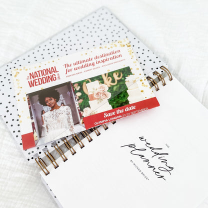 Checkered Wedding Planner Book